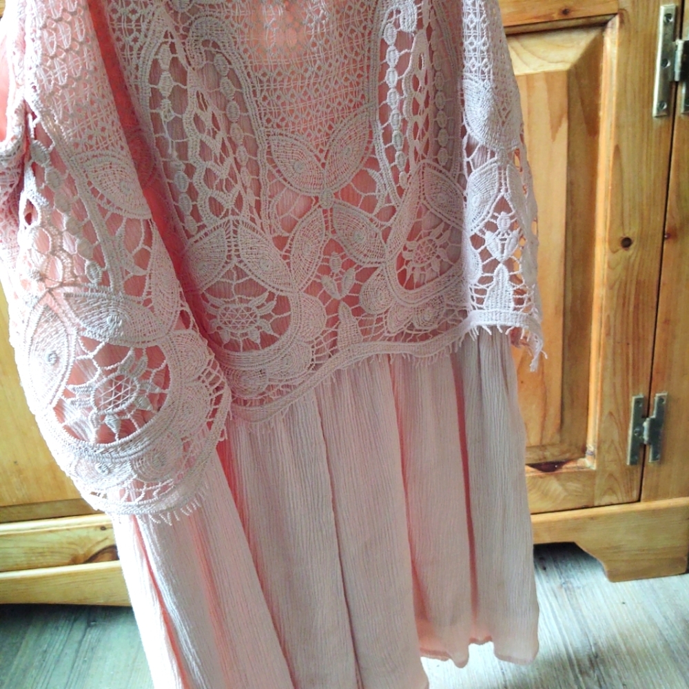 Lace detail Romper
